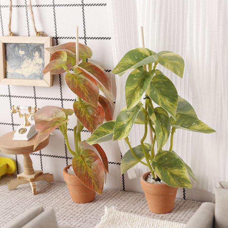 Us Bonsai Garden - 1/12 인형집 시뮬레이션 녹색 식물 분재