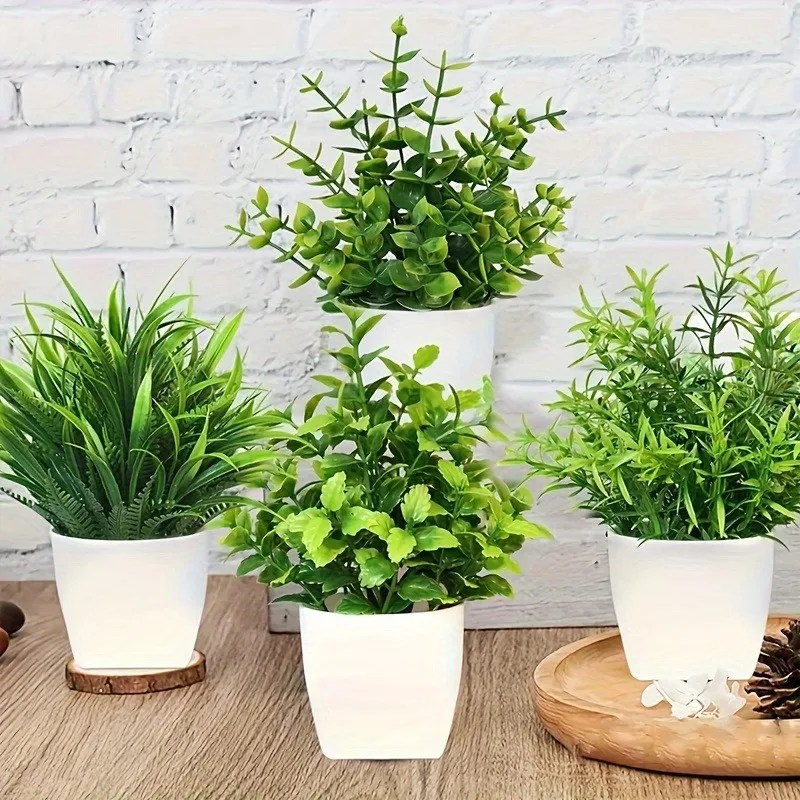 Bonsai Garden Accessories - 인공 미니 화분 식물, 가짜 스프레이