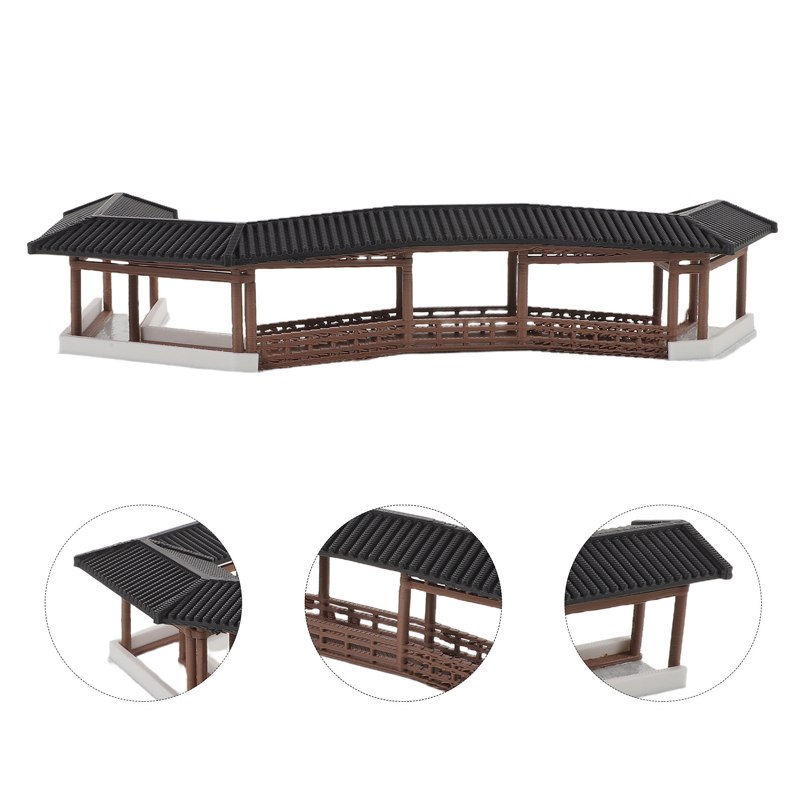 Us Bonsai Garden - 미니어처 다리, 고대 스타일, 플라스틱 소재,