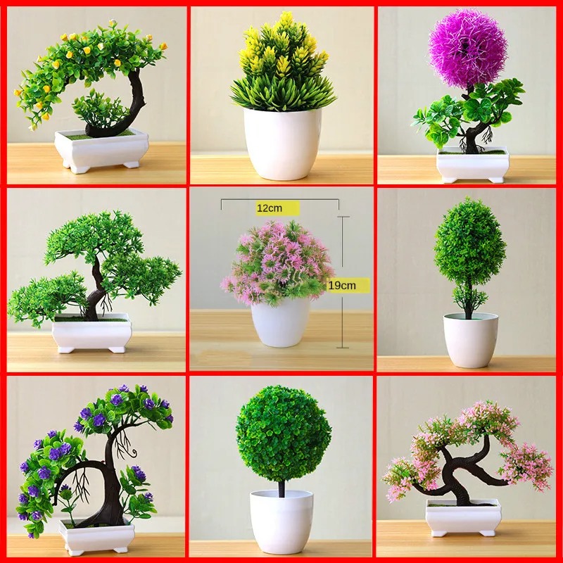 Bonsai Garden Accessories - 인공 소형 나무 화분 식물 가짜