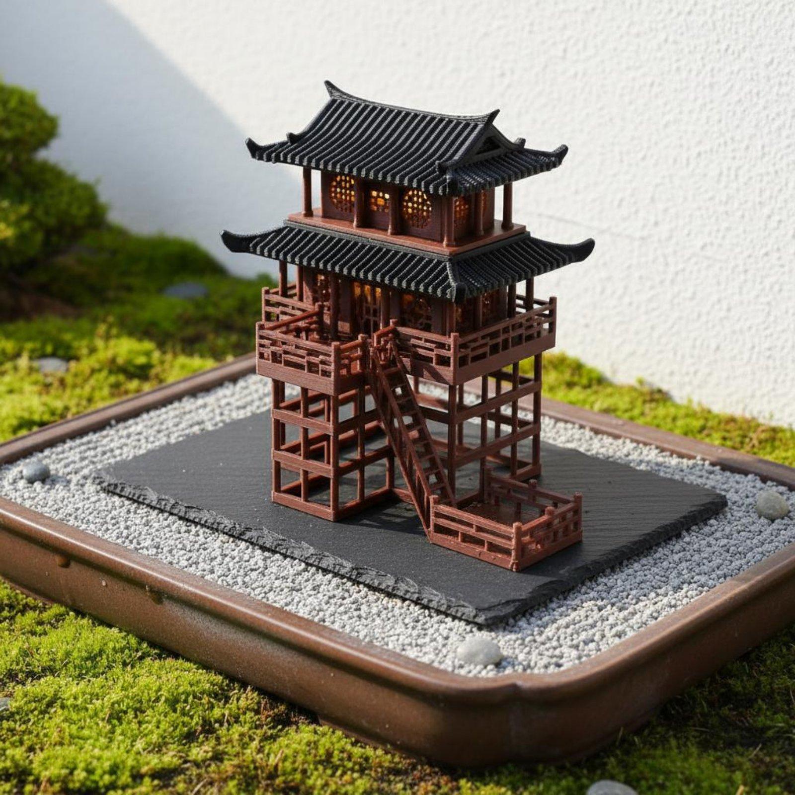 Us Bonsai Garden - 분재집 탁상용 플라스틱 탑 미니 마이크로