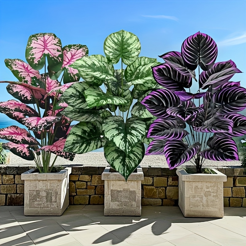3pcs 60cm 대형 인공 녹색 식물 세트 정원 장식 - Bonsai Gardenia 리뷰 및 가격