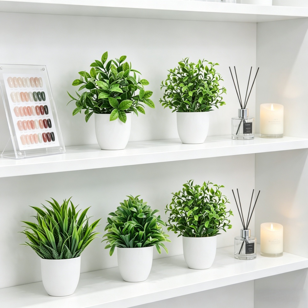 4개/세트 미니 인조 식물 화분 실내외 장식용 녹색 분 - Bonsai Garden Accessories 리뷰 및 가격