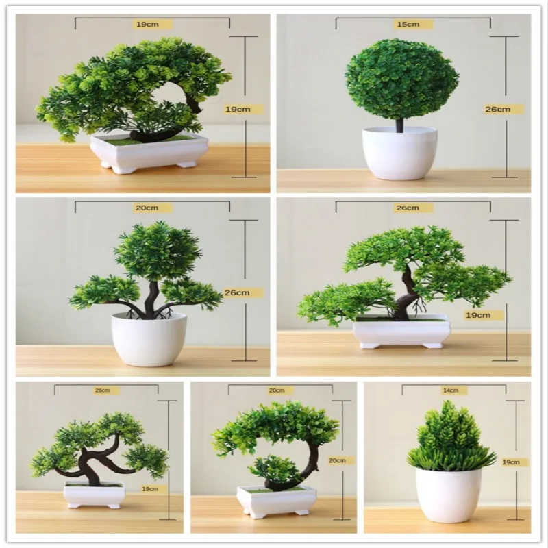 인공 식물 화분 분재 녹색 작은 나무 식물, 가짜 꽃  - Bonsai Garden Sushi 리뷰 및 가격